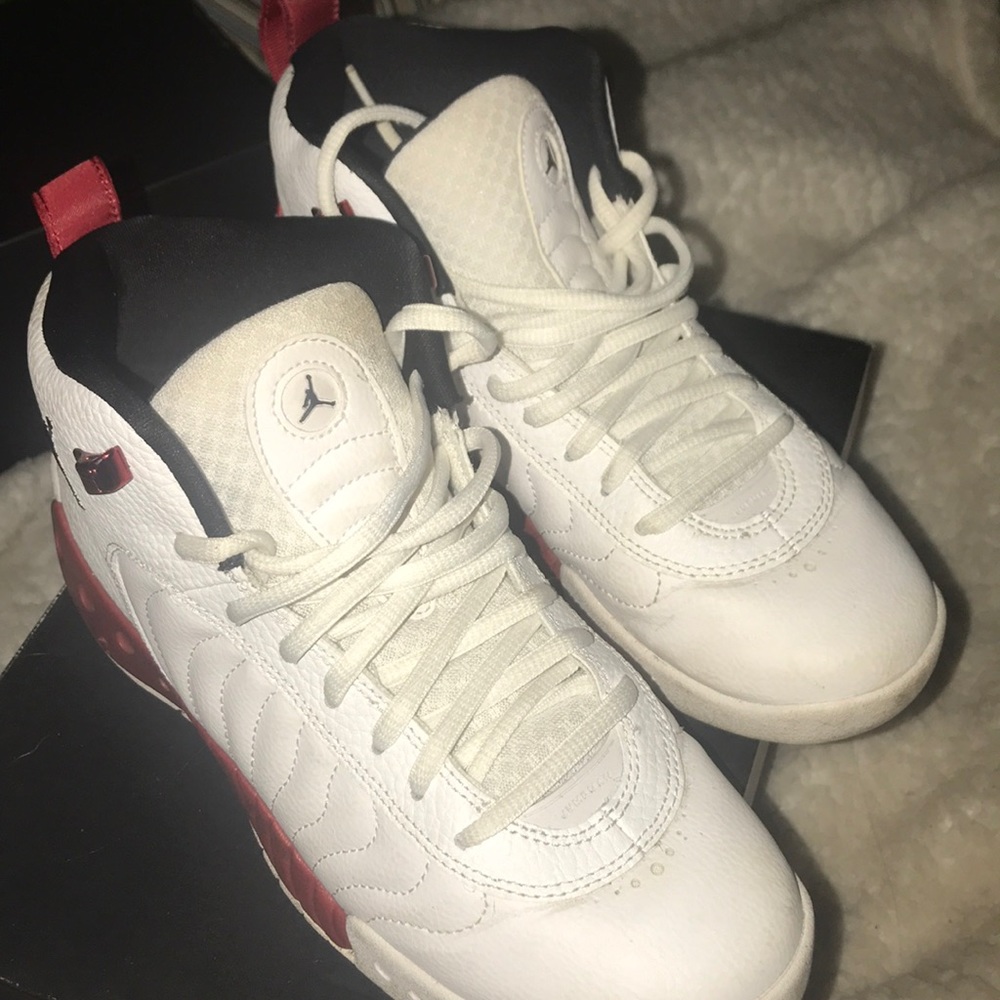 red & white jordan jumpman pros